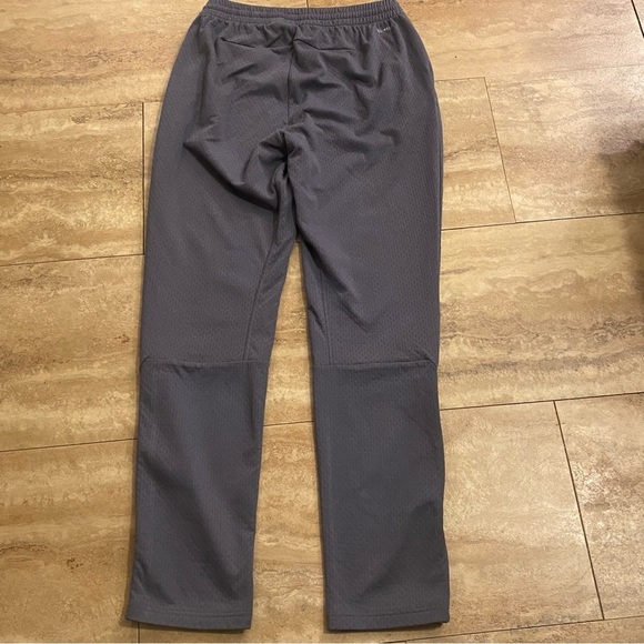 Adidas Men's Climalite Black Warm-Up Track Pants Joggers Size M Lower Side Zip - Picture 7 of 10